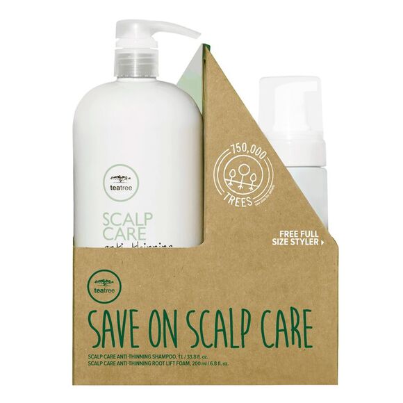 Paul Mitchell Scalp Care Anti-thinning Shampoo Liter & Root Lift 6.8 oz 1 set